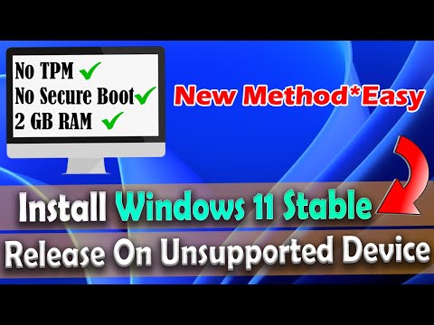 ✅Install Windows 11 on 2GB RAM without TPM and Secure Boot | New Method | Get Latest Official Build