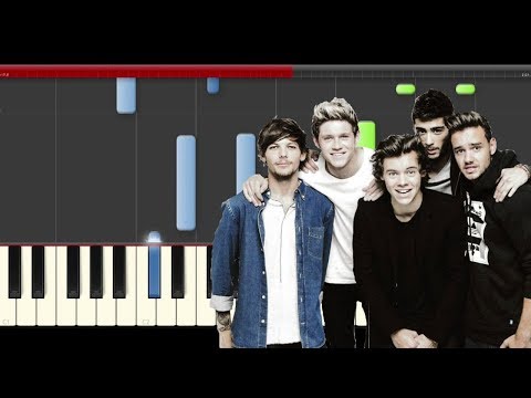 One Direction Infinity Piano Cover Tutorial Midi Hard How to Play Sheet Partitura  New Song