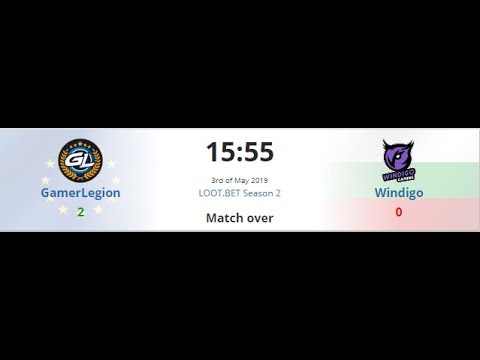 GamerLegion vs Windigo Highlights (2:0) at LOOT BET Season 2 (03.05.2019)