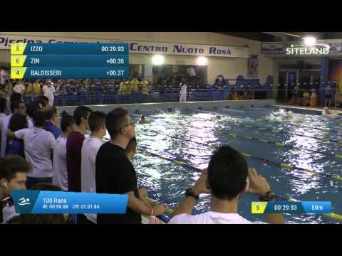 Serie 1 dei 100 Rana Juniores Maschi - Meeting di Halloween 10Trofeo citta' di Rosa'