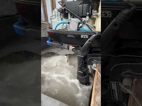 6hp SUZUKI 4 stroke outboard test ran in tank after new carburetor installed!