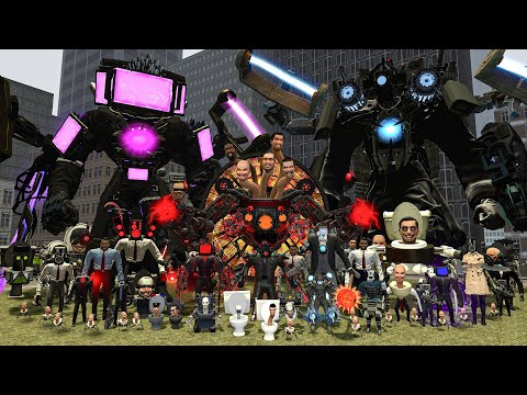 ALL SKIBIDI TOILETS (1-78) VS TITANS + MULTIVERSE AND FANMADE CHARACTERS! (Garry's Mod Compilation)