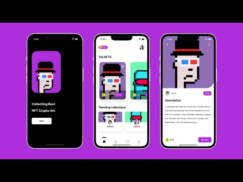 REACT NATIVE  NFT COLLECTION APP UI