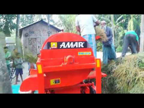 Engine Model Paddy Rice Thresher