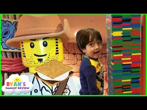 Legoland Hotel Family Fun Activities for Kids! Character Breakfast + Campfire smores + Lego building Video