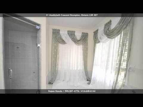 31 Maddybeth Crescent, Brampton L5R 3E7, Ontario   Virtual Tour
