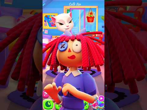Ragatha💙 Makeover 😻 My Talking Angela 😻 #raghata #shorts #viral #trending