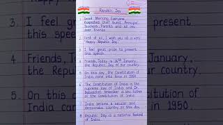 Download lagu Republic Day Speech in English 10 lines/26 January speech english #shorts mp3