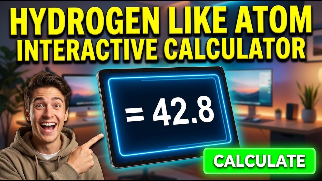 Hydrogen Like Atom Interactive Calculator