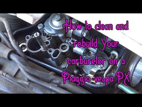 Piaggio Vespa PX Vergaser reinigen und umbauen