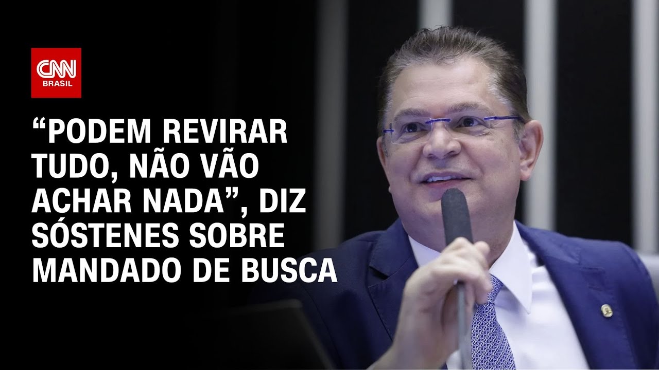 “Podem revirar tudo, não vão achar nada”, diz Sóstenes sobre mandado de busca | LIVE CNN