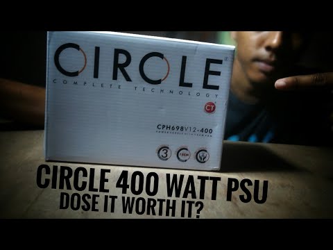 Circle CPH698 V12 400W/budget Power supply/unboxing & detailed review/ PSU Under Rs.1000/2020.