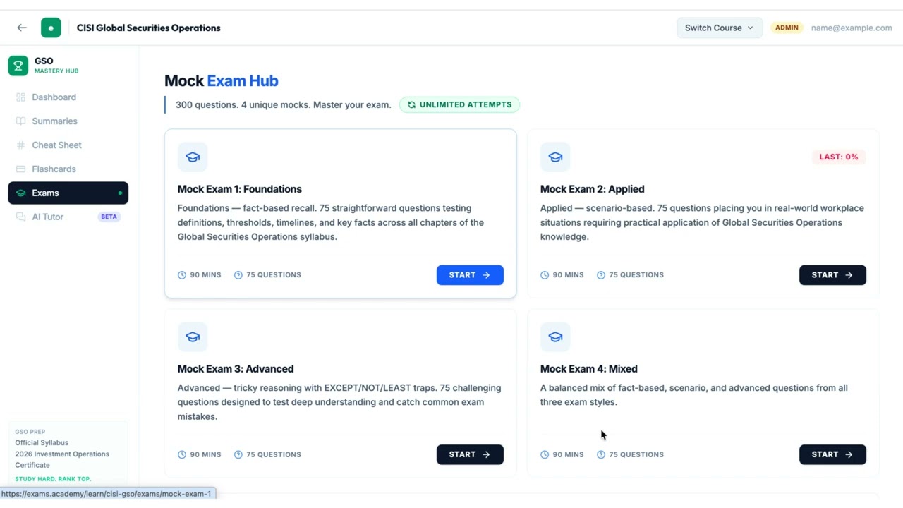 Preview of CISI Global Securities Operations