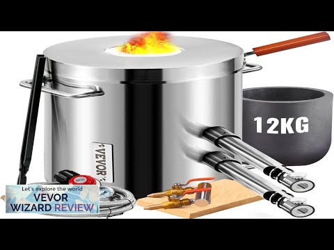 VEVOR Propane Melting Furnace Kit 12KG Large Capacity Foundry Home KilnsStainless Steel Review
