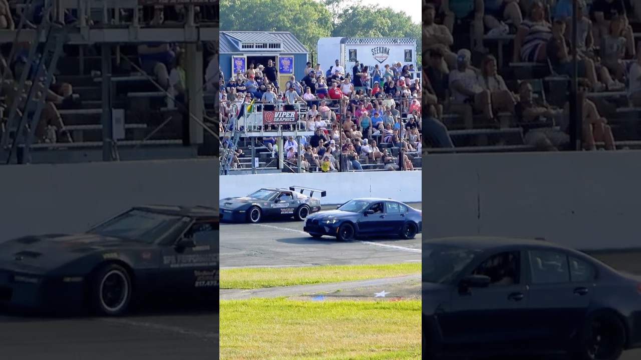 BMW M3 vs C4 Corvette Spectator Drags at Seekonk Speedway