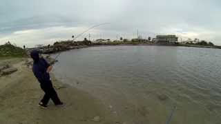 Flounder fishing in Galveston, Tx (Broken Bridge) 720p HD