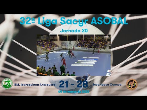 32ª Liga Sacyr ASOBAL J20: BM. Iberoquinoa Antequera - Incarlopsa Cuenca  21-28