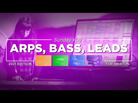 Ableton Live Modern Arps, Synth Bass, & Leads Demo - Sunday Keys for Ableton 2021