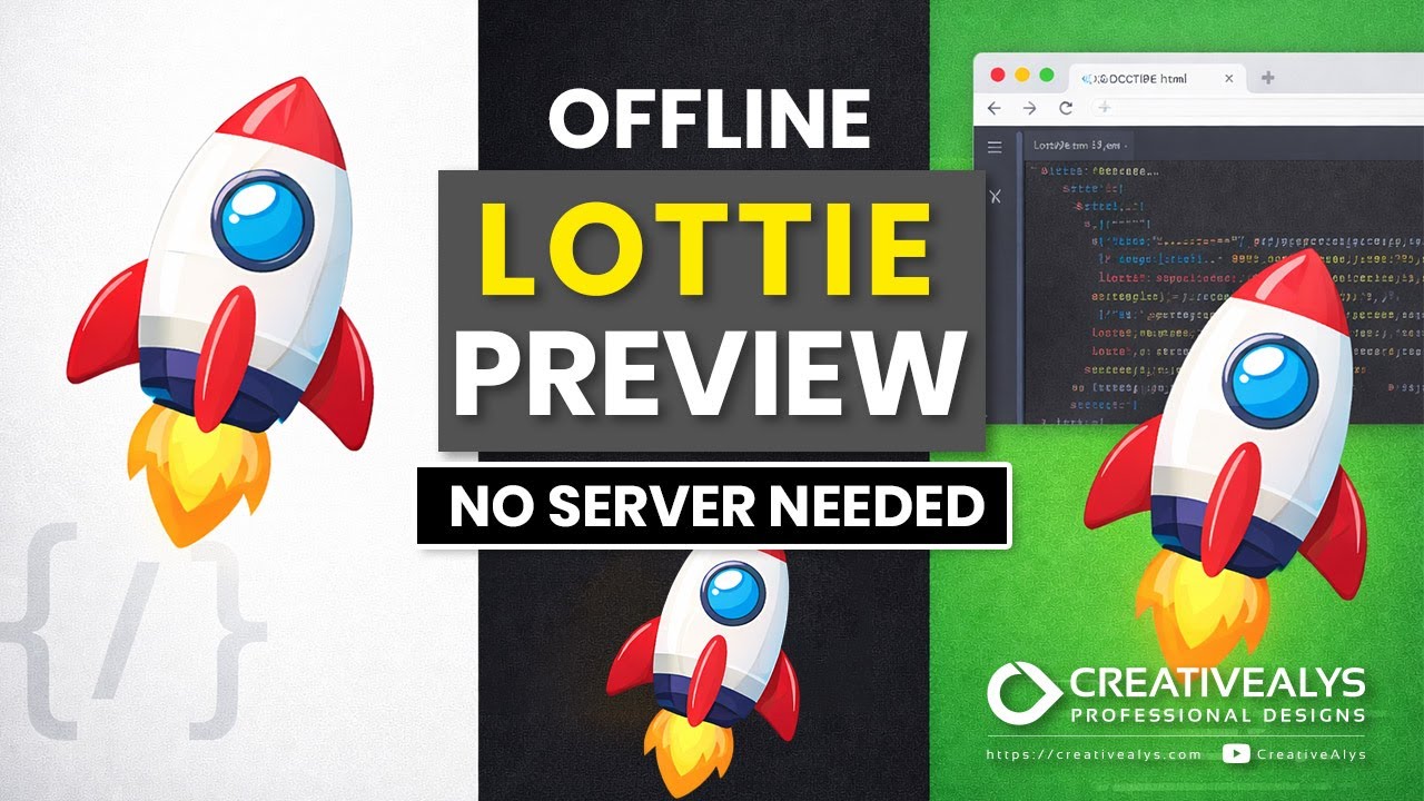 Free Offline Lottie JSON Preview Template (No Server Required)