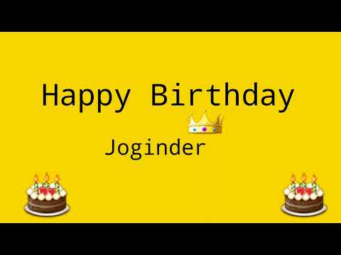 Happy Birthday Joginder  | Happy Birthday Wishes For J Alphabet Names
