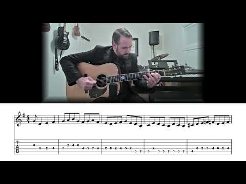 Blackberry Blossom - Bluegrass Flatpicking Guitar Lesson (Sheet Music + TAB)