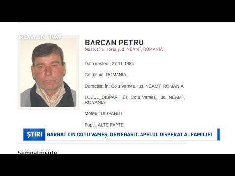 Bărbat din Cotu Vameș, de negăsit. Apelul disperat al familiei