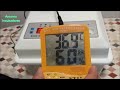 Temperatura y humedad de incubación en incubadora casera