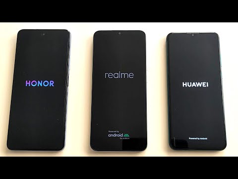 HONOR 10X Lite vs Realme C30 vs HUAWEI Y6p Bootanimation