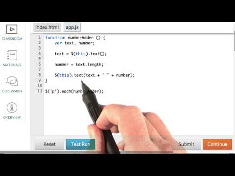 Iterating with Each Solution Intro to jQuery