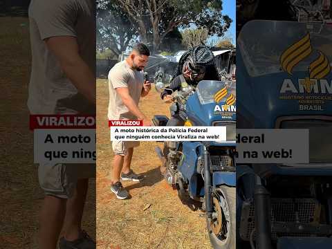 Moto da polícia federal antiga que ninguém conhecia!! #entrevista #moto #motos