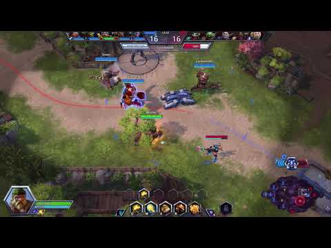 Heroes of the Storm - Garrosh throws Hanamura objective