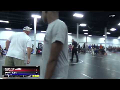 125 Lbs Semis & 1st Wrestleback (8 Team) - Taina Fernandez, Maryland Vs Baron Rosas, Kansas 58e8