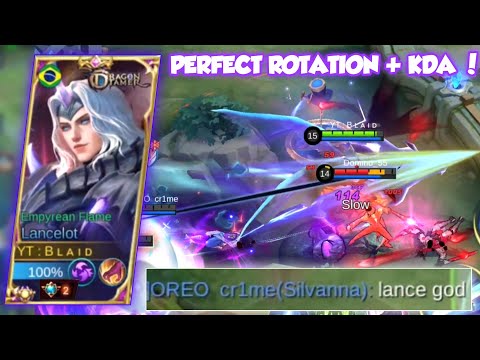 LANCELOT PERFECT ROTATION + KDA 24-1-7 ! FASTHAND + ON POINT 🔥 TOP GLOBAL LANCELOT - MLBB