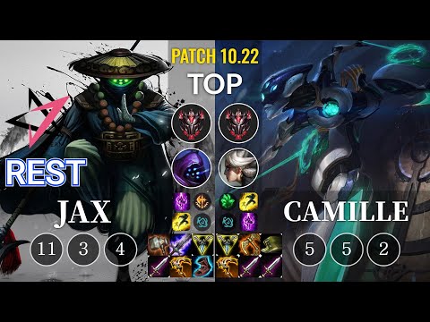 JT Rest Jax vs Camille Top - KR Patch 10.22