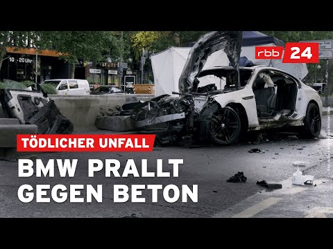 Raser-Unfall: Eine Tote und drei Schwerverletzte in Berlin