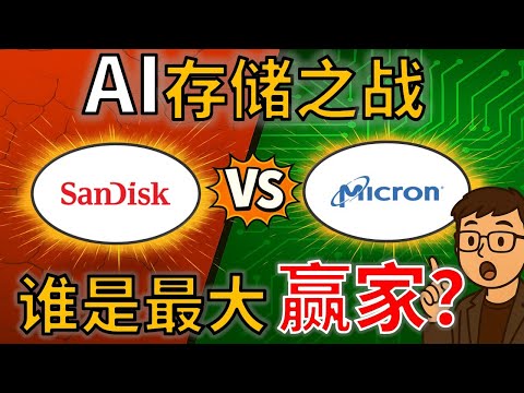 SNDK vs MU：没有他们，英伟达芯片也跑不动？谁才是AI最重要的公司？ SanDisk vs Micron