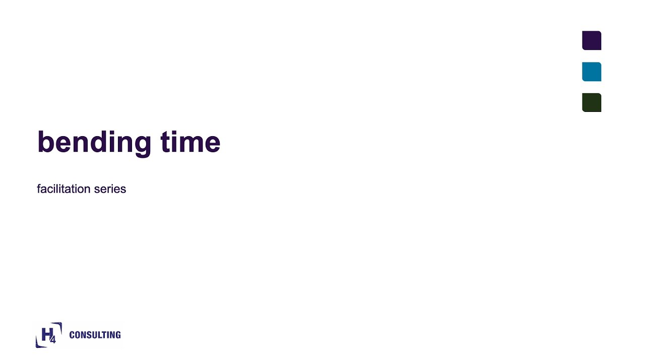 Workshop facilitation: bending time