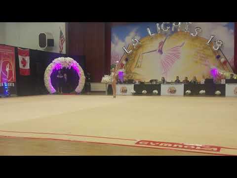 Sushchynaskya Aryna (Belarus) - 15.6 - Ball - Level 10 Senior - LA Lights 2018 - 1