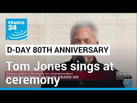 D-Day 80th anniversary: Tom Jones performs live at ceremony • FRANCE 24 English