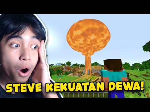 I REACT STEVE OVERPOWER GOD'S POWER IN MINECRAFT