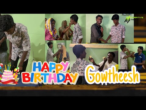 Gowtheesh #happybirthday #spical function cake, cutting video and review #ajicreativemedia ￼￼￼