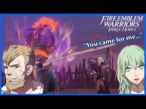 Byleth thanks Jeralt for saving them - Fire Emblem Warriors Three Hopes