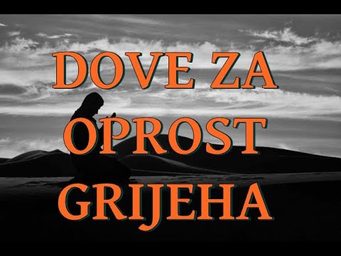 DOVE ZA OPROST GRIJEHA