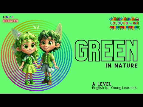 🐉Animals Vocabulary in English 🧚🏼| The Colour Green: Animated Educational Video for #kids  📽️