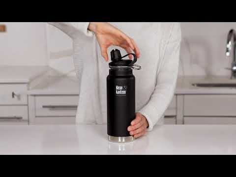 Insulated water bottle with straw - 946 ml - Peach