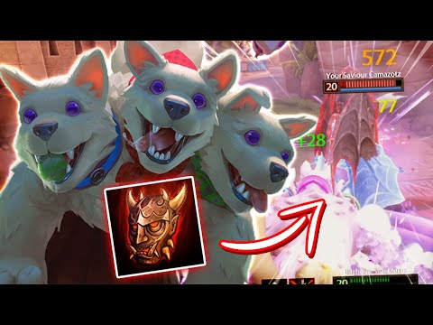 Smite: CERBERUS WITH FIRST ITEM RANGDA'S MASK IS CRAZY!