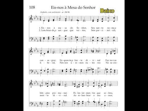 Eis-nos à Mesa do Senhor | Baixo 🎹