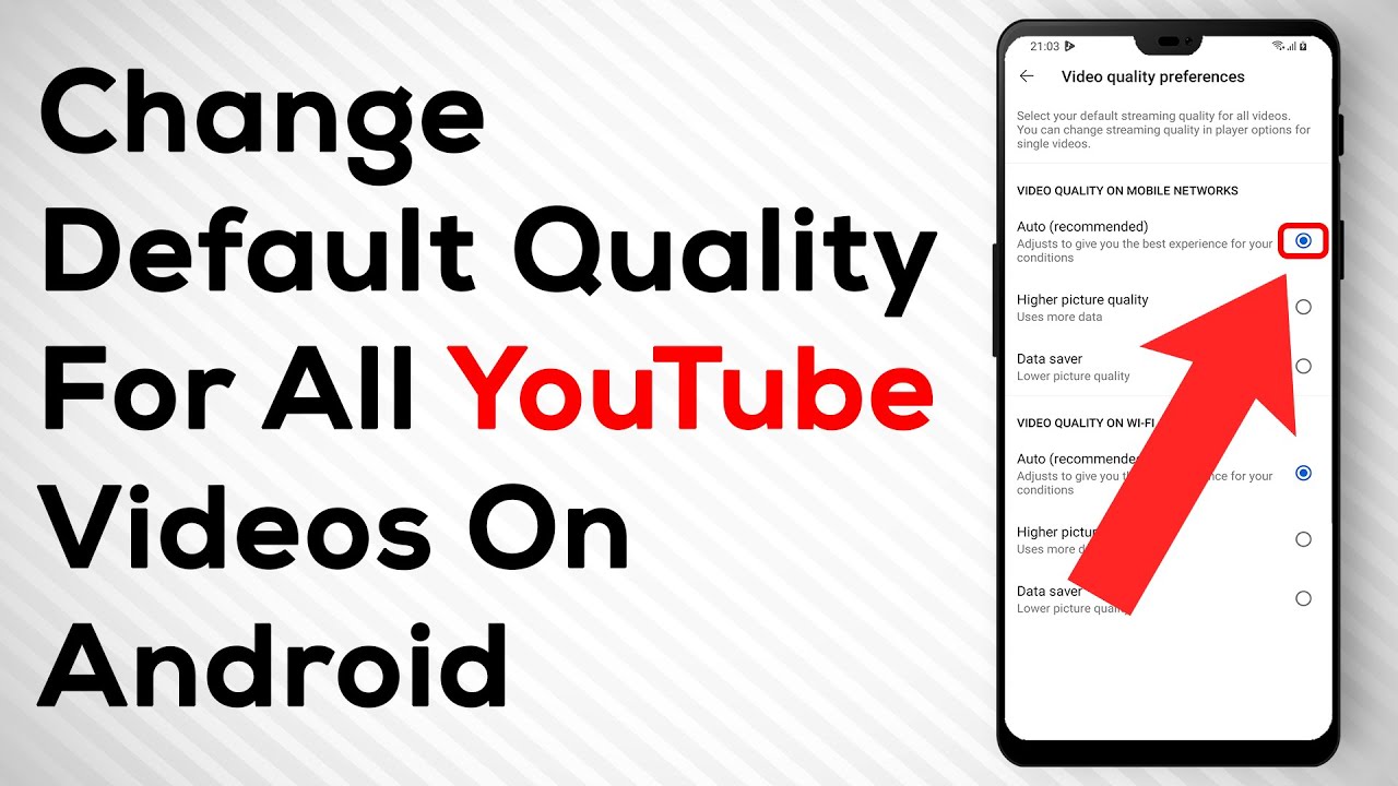 How To Change Default Quality For All Videos On YouTube