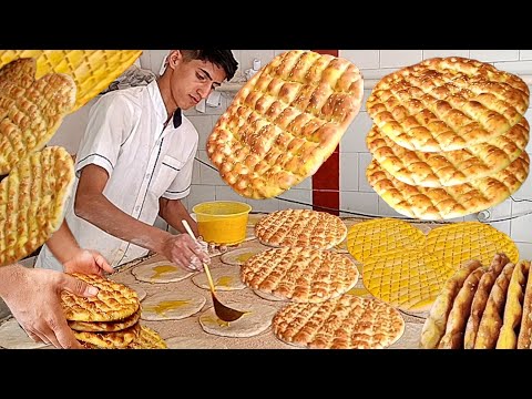 How to Make 150-Year-Old Authentic Persian Barbari Bread | Traditional Iranian Flatbread Recipe.