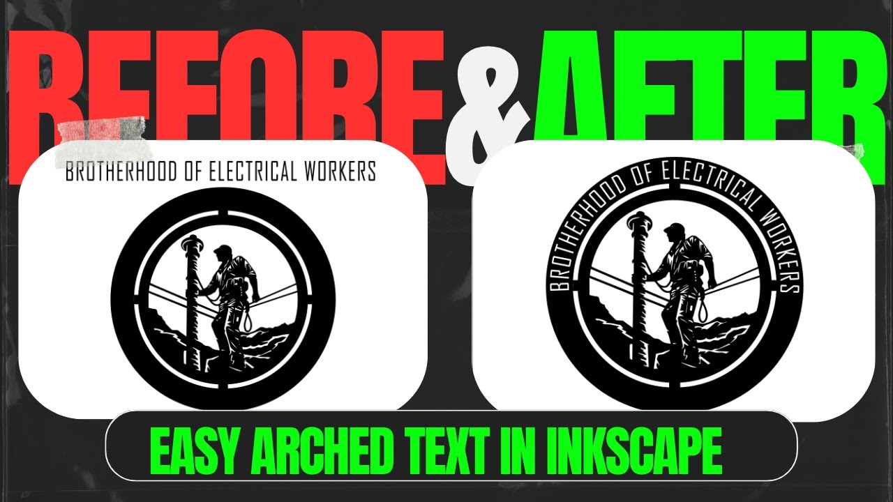 How to arch text in Inkscape for CNC plasma signs